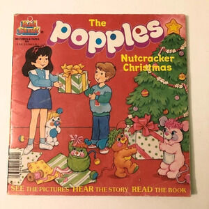 Vintage 1986 The Popples Nutcracker Christmas  Read Along Book Only No Record